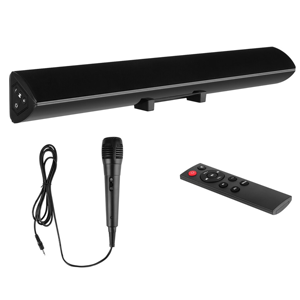HiFi Speaker Bluetooth-compatible Soundbar With Remote  Home Theatre Subwoofer Speaker 3D Surround Sound bar With Mic For PC TV