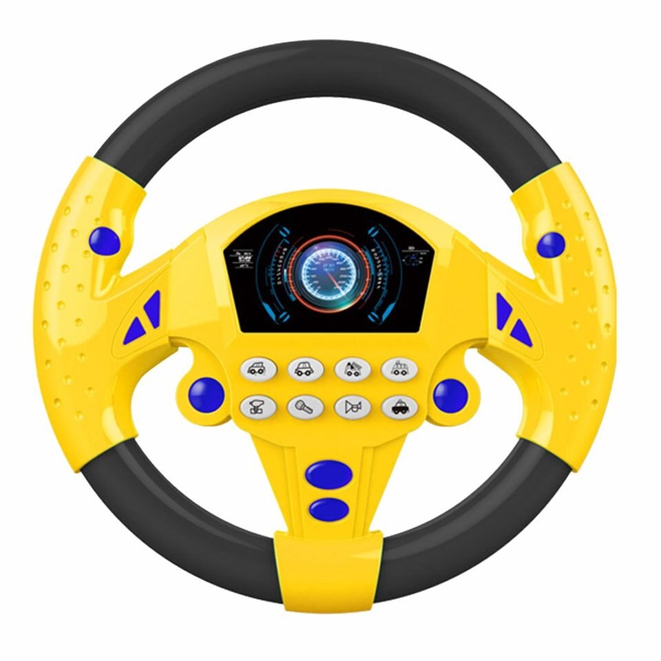 Electric Toy Musical Instruments for Kids Baby Steering Wheel Musical Developing Educational Toys Game Climbing Frame